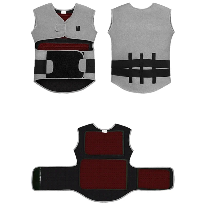 Back & Shoulder Wrap 3 Heat Levels Vibration Massage