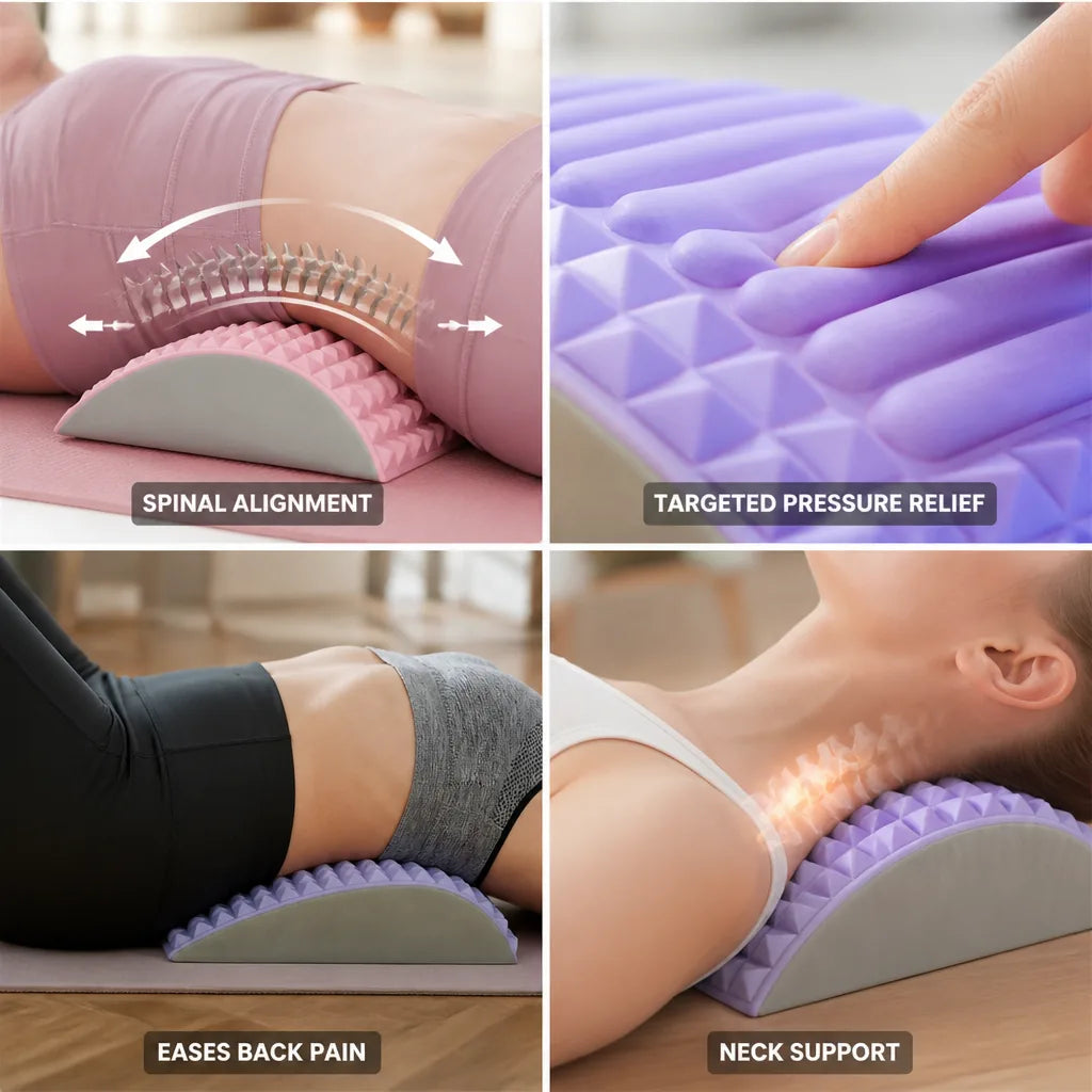 Back Stretcher Ergonomic Curved Foam Spikes