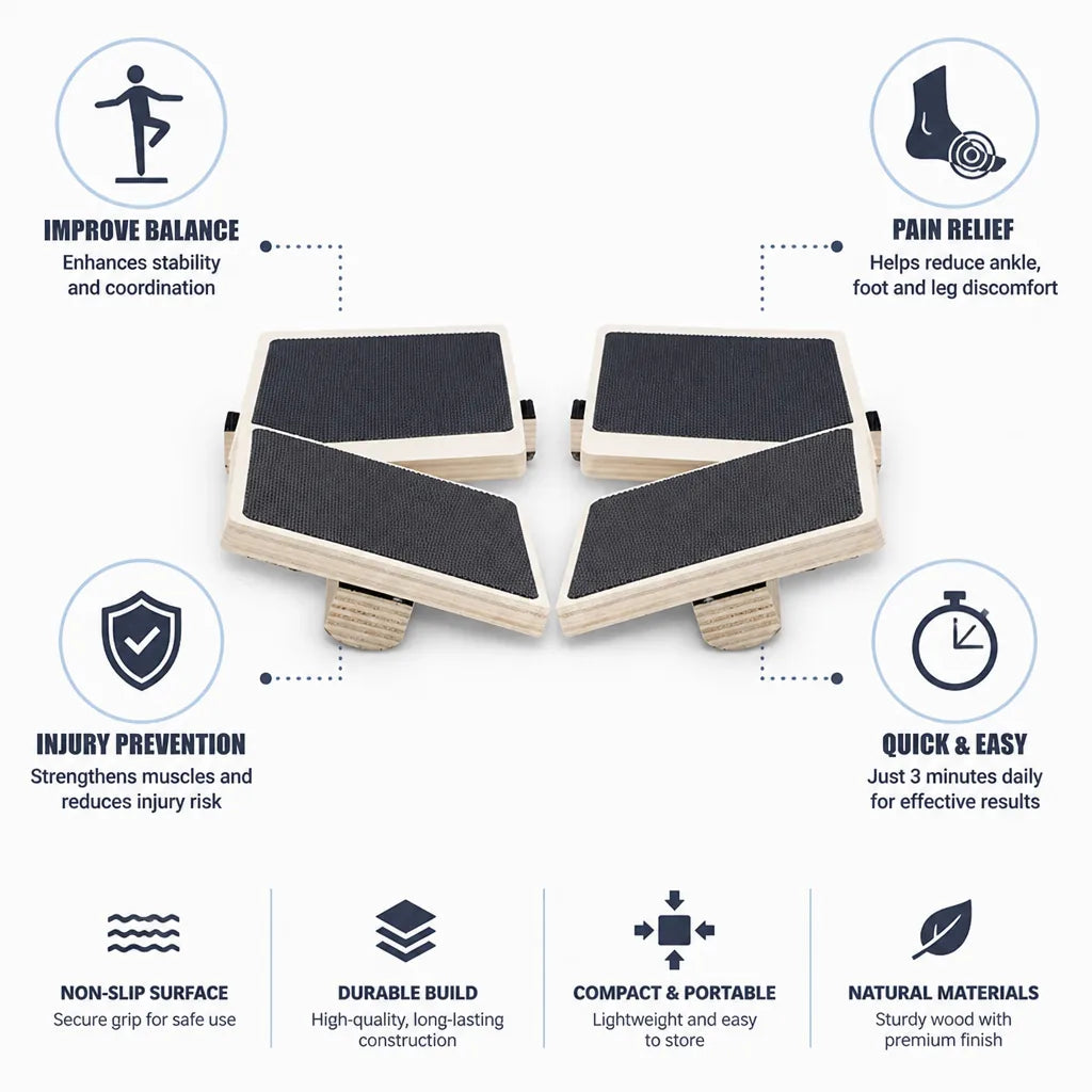 Balance Board Non-Slip Wobble Surface Pain Relief