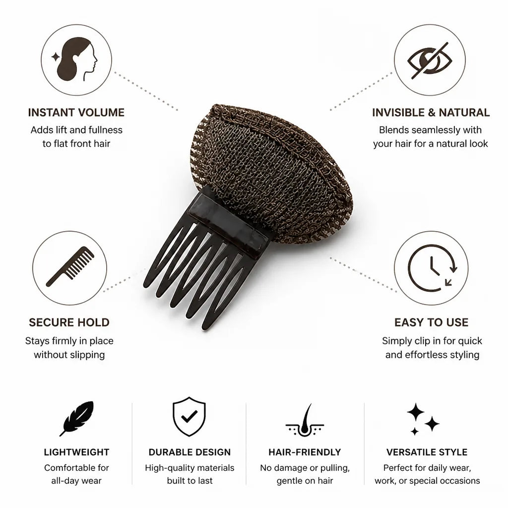 Bangs Hair Clip Invisible Natural Look Volumizer