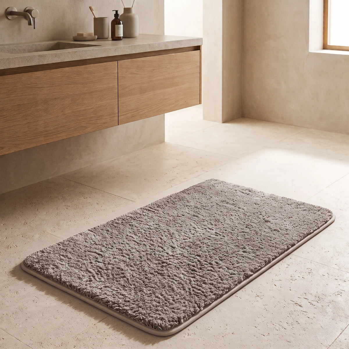 Bath Mat Plush Absorbent Non-Slip Backing