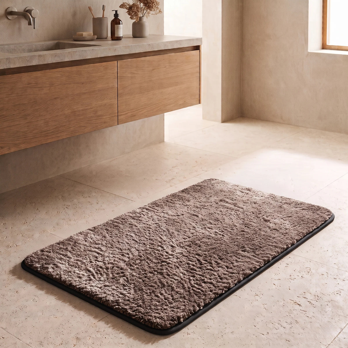 Bath Mat Plush Absorbent Non-Slip Backing