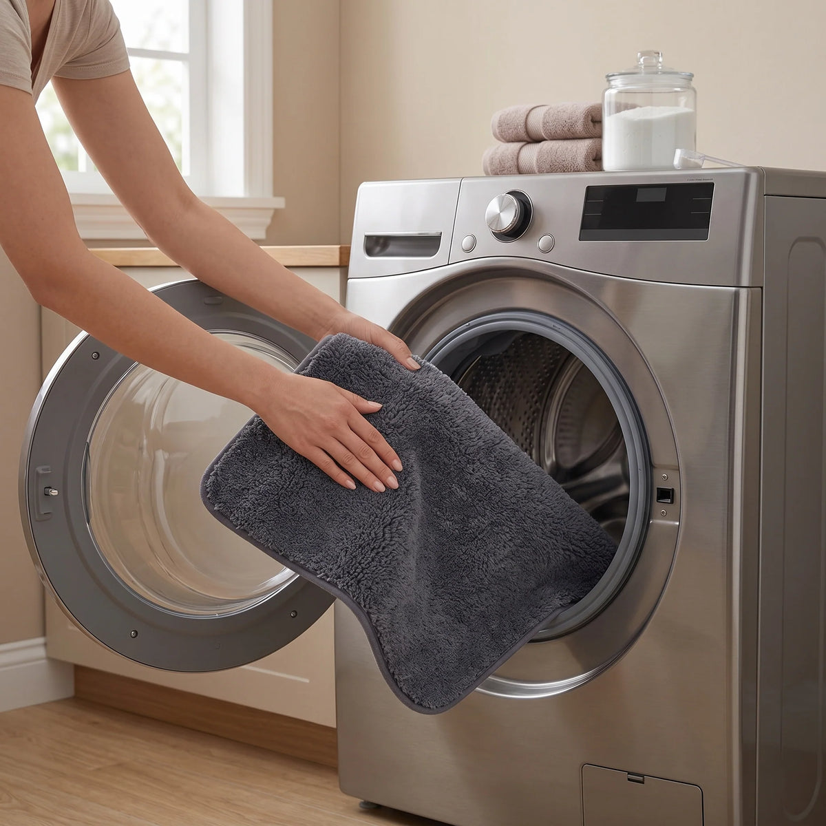 Bath Mat Plush Absorbent Non-Slip Backing