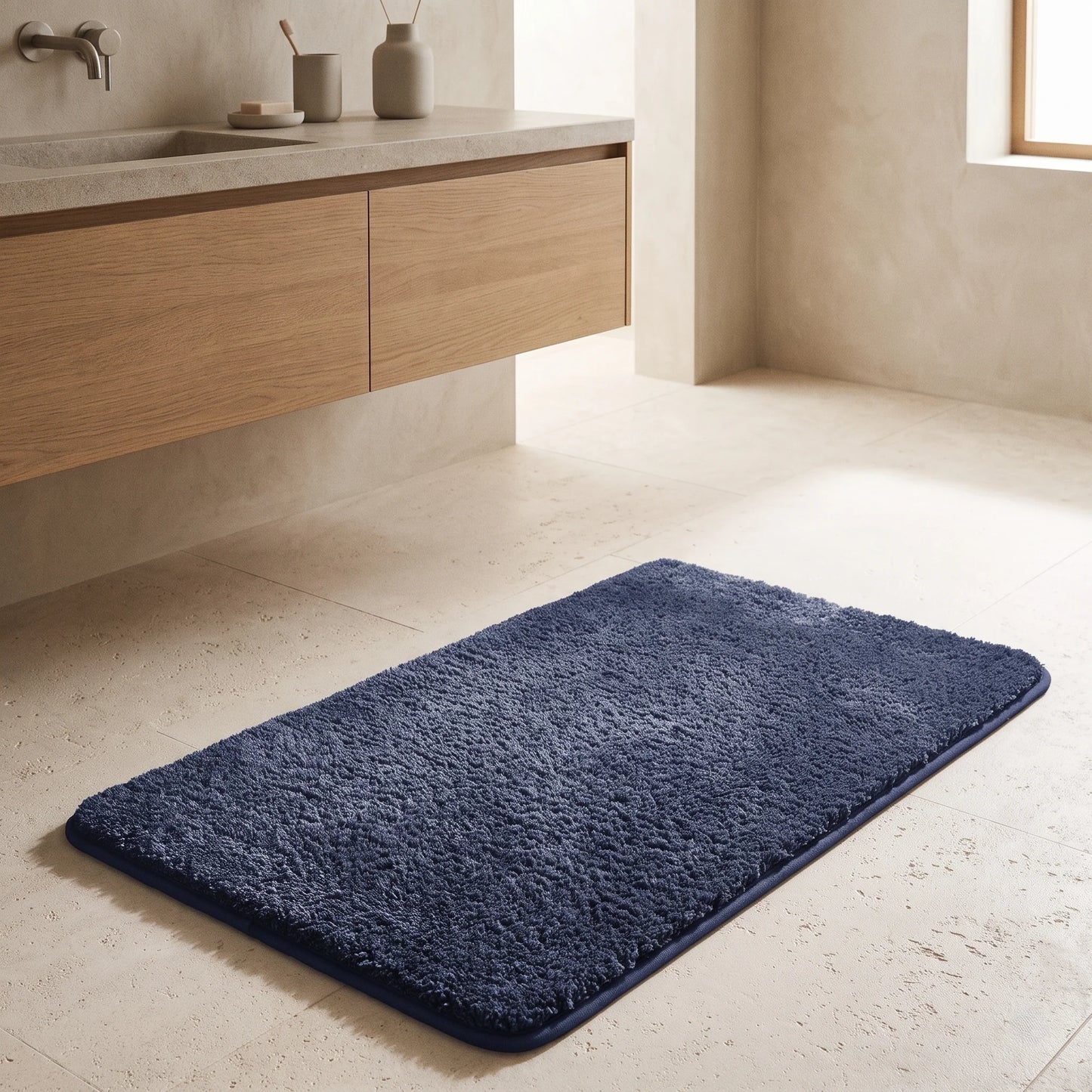 Bath Mat Plush Absorbent Non-Slip Backing