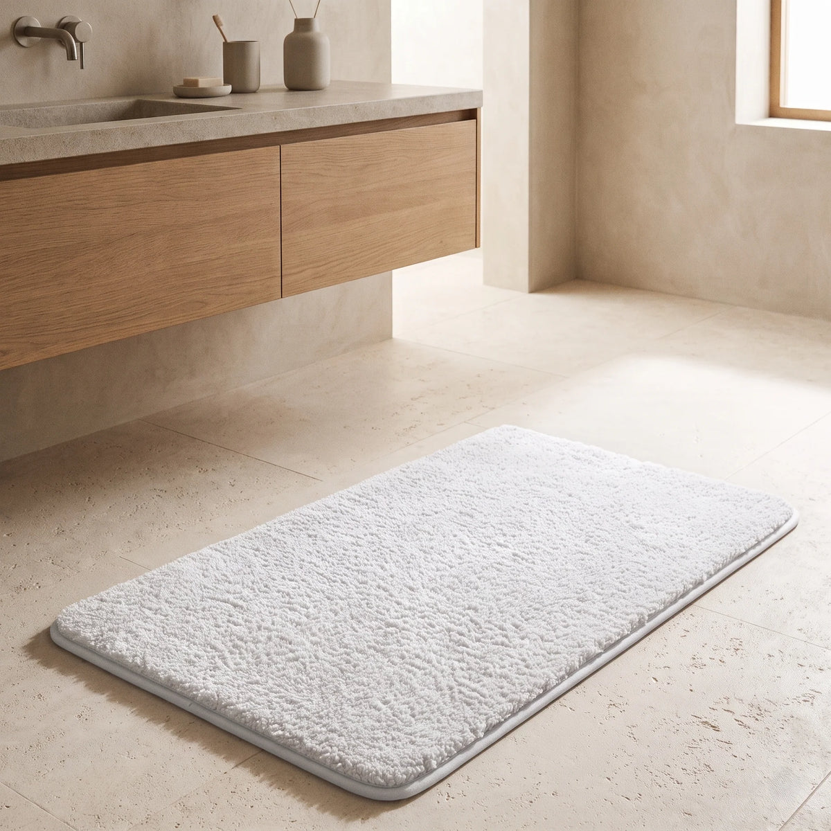 Bath Mat Plush Absorbent Non-Slip Backing