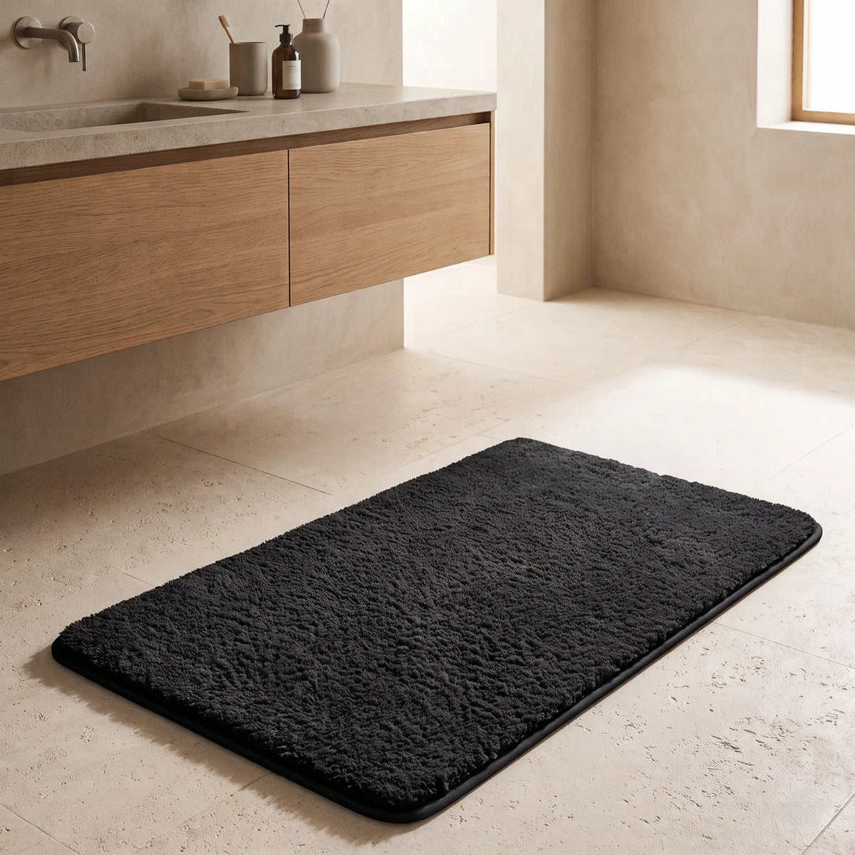 Bath Mat Plush Absorbent Non-Slip Backing