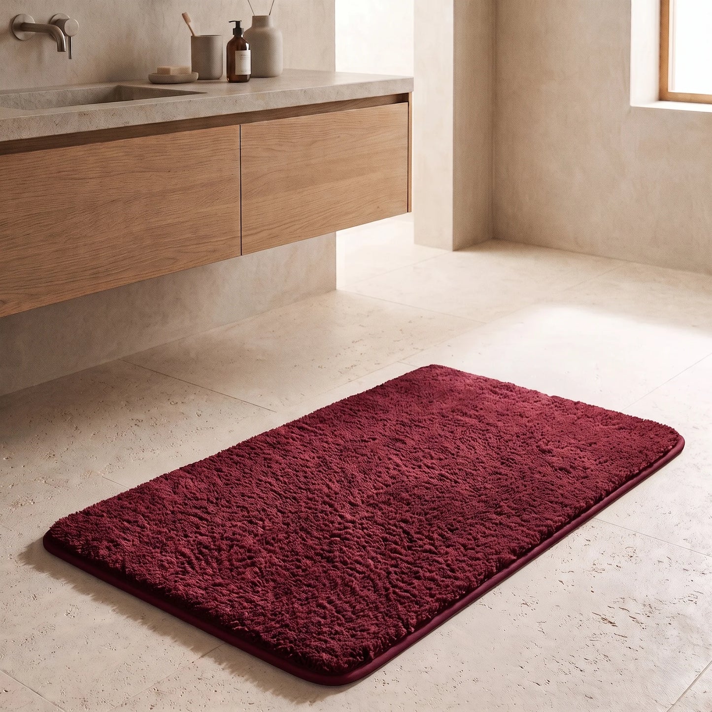 Bath Mat Plush Absorbent Non-Slip Backing