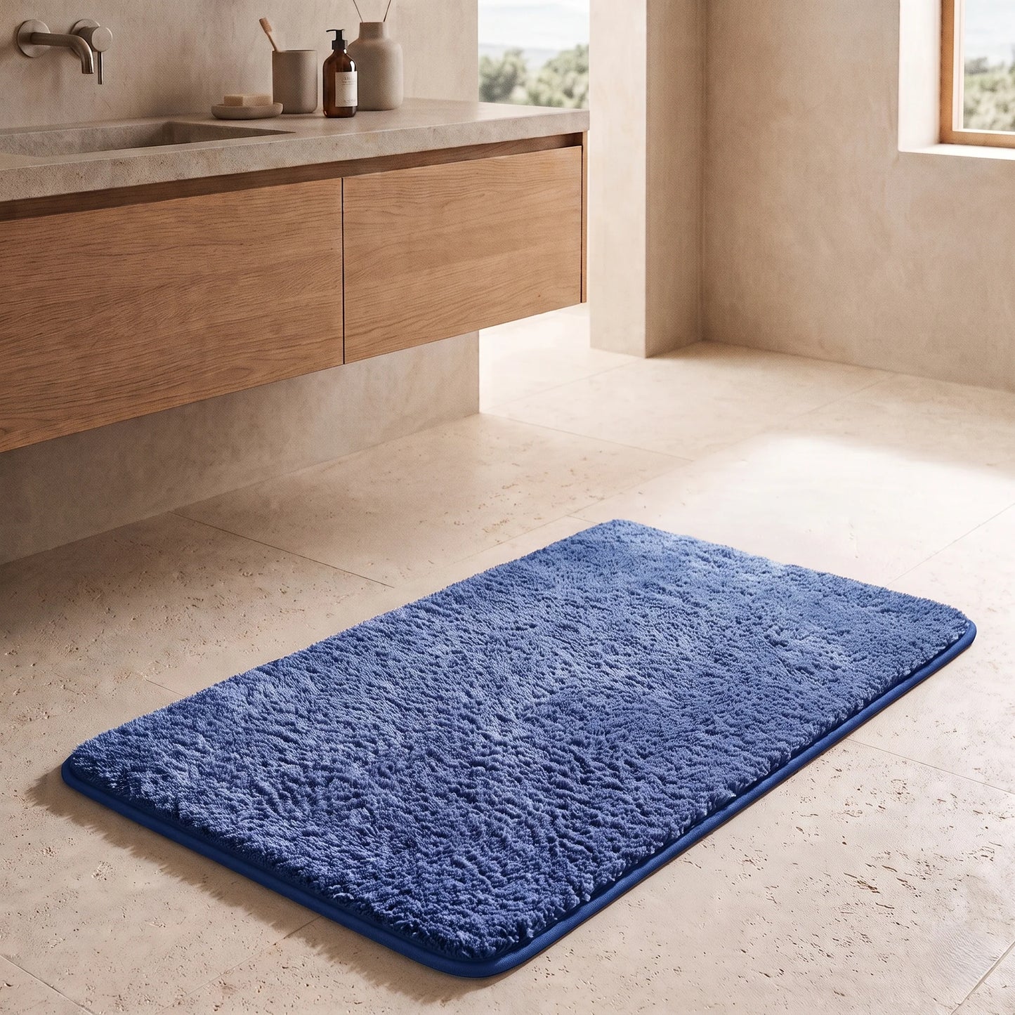 Bath Mat Plush Absorbent Non-Slip Backing