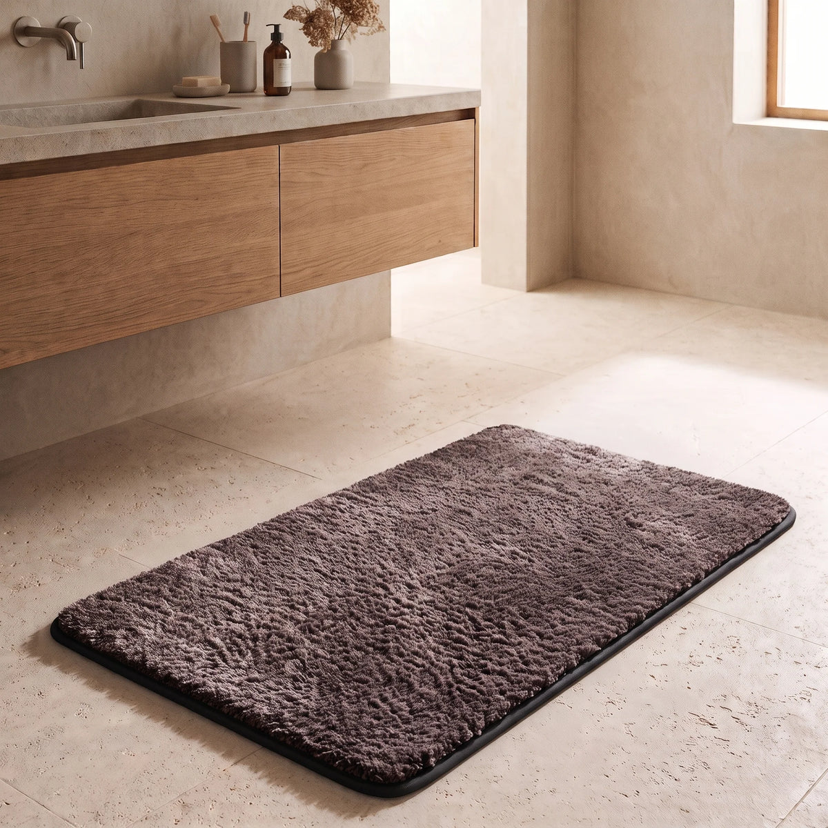 Bath Mat Plush Absorbent Non-Slip Backing