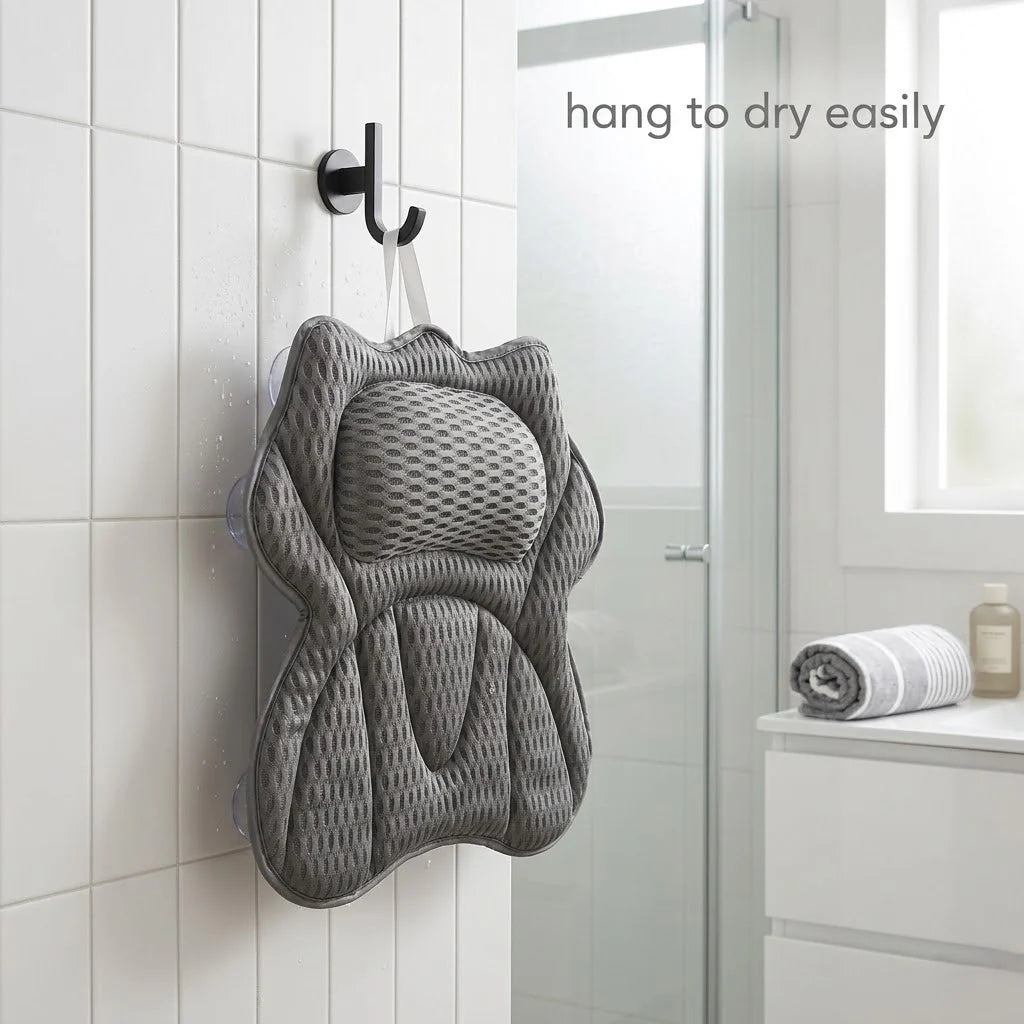 Bath Pillow Suction Grip Full Back & Neck Support