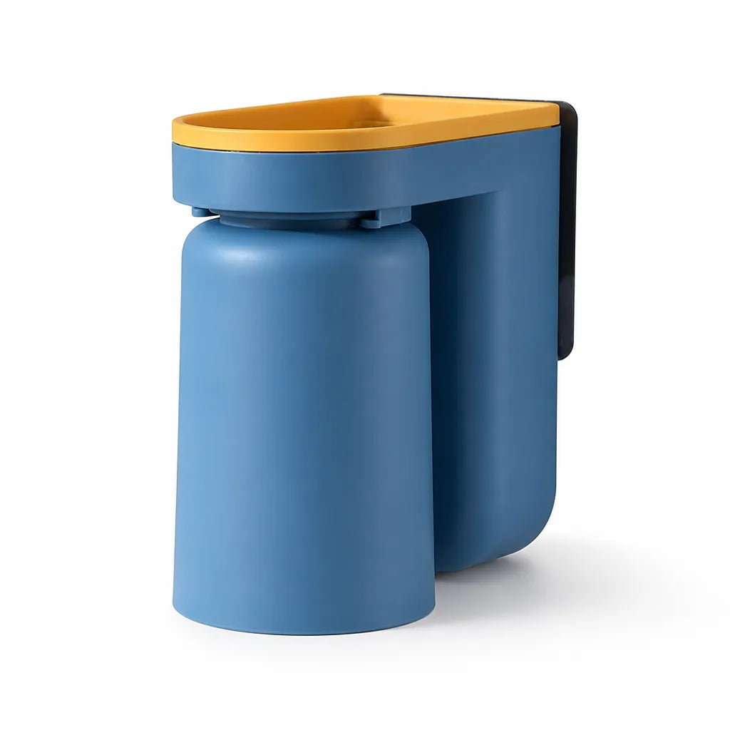 Bathroom Caddy No-Drill Wall Mount Toothbrush & Toothpaste Holder