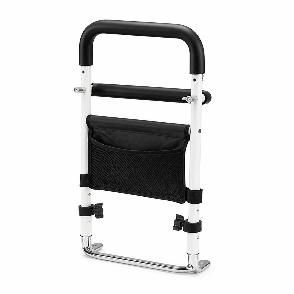 Bed Rail Height Adjustable Non-Slip Storage Pocket
