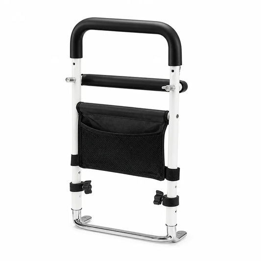 Bed Rail Height Adjustable Non-Slip Storage Pocket