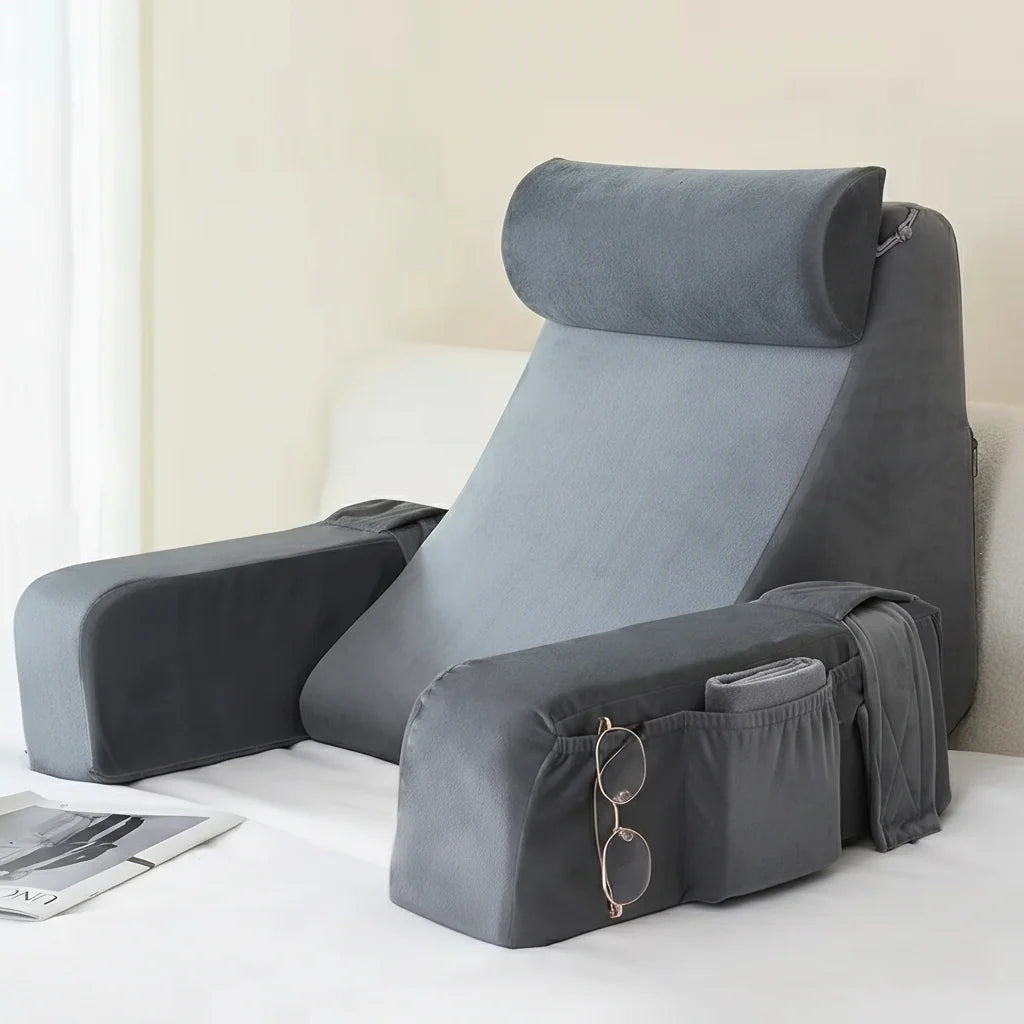 Bed Rest Pillow Ergonomic Memory Foam Back Support