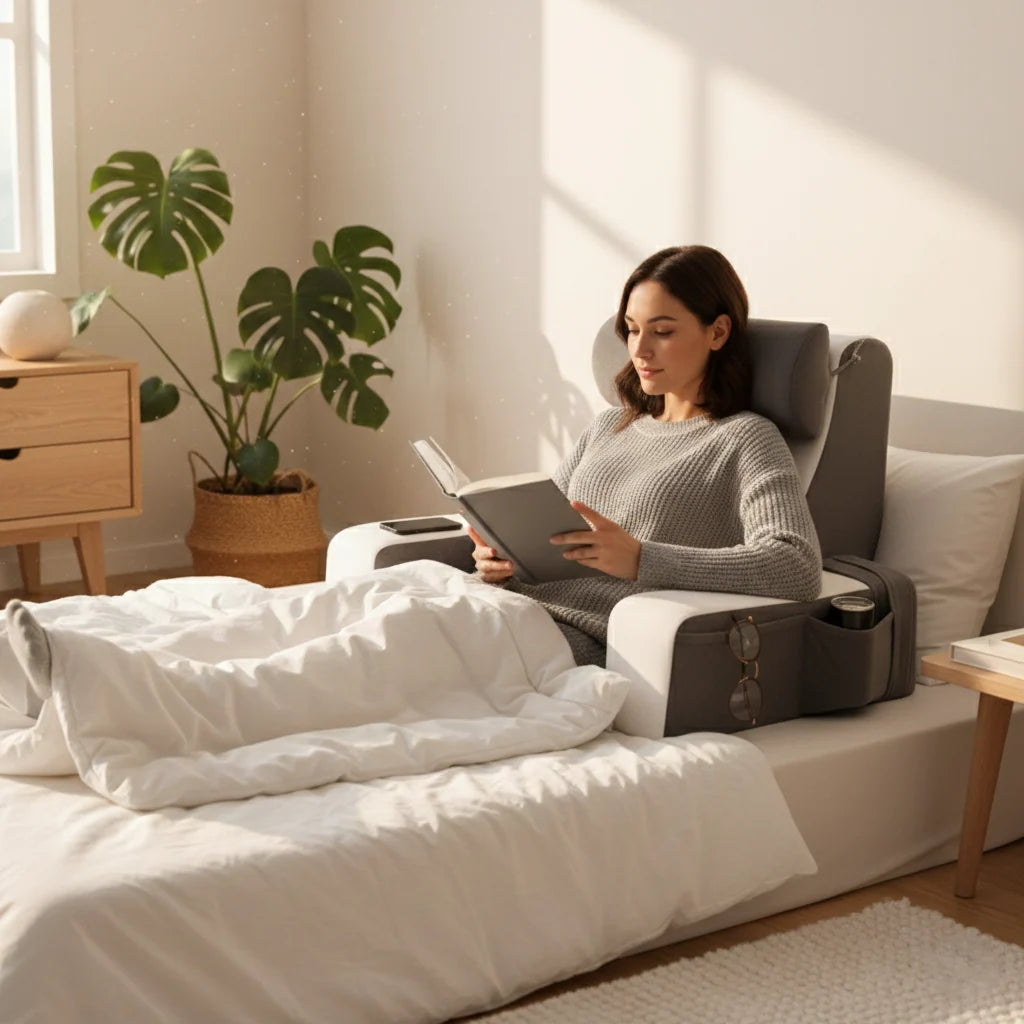 Bed Rest Pillow Ergonomic Memory Foam Back Support