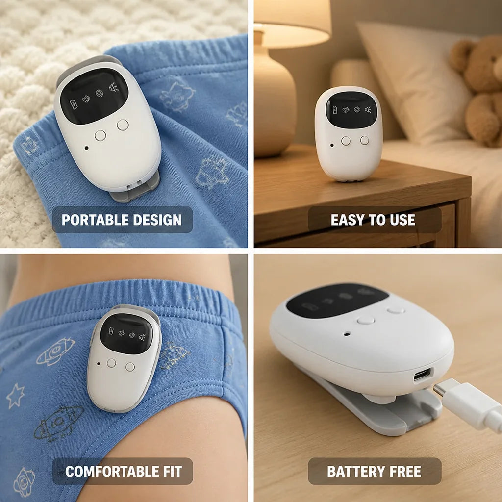 Bedwetting Alarm Wearable Portable Battery Free