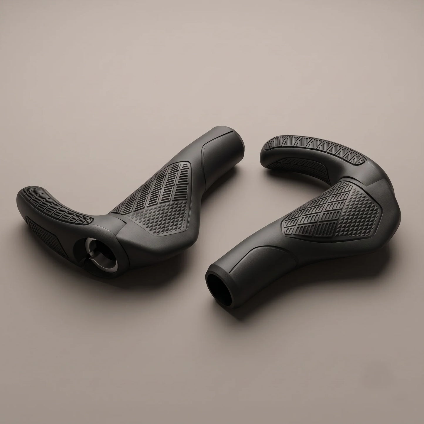 Bicycle Grips Ergonomic Lock-On & Adjustable Bar Ends