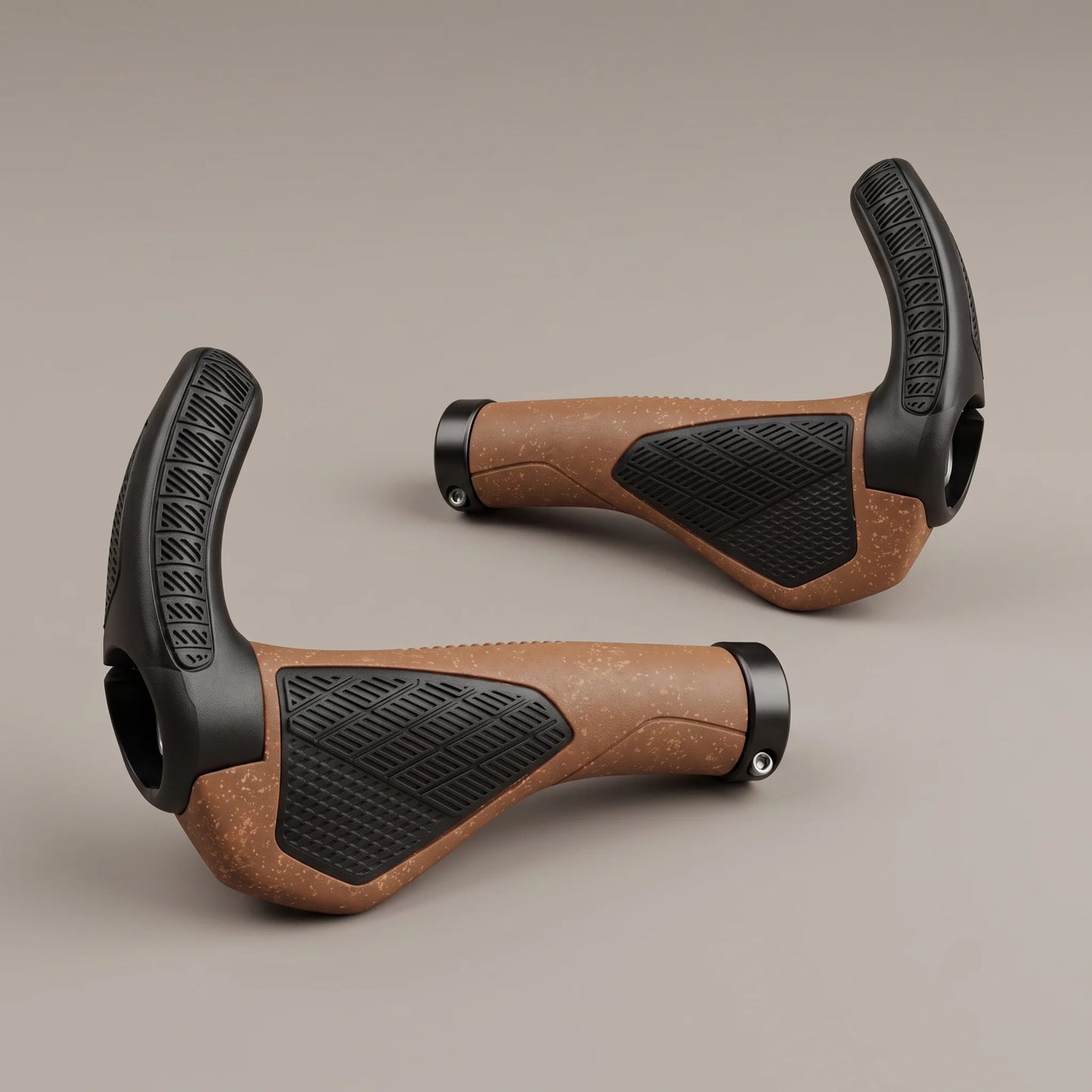 Bicycle Grips Ergonomic Lock-On & Adjustable Bar Ends