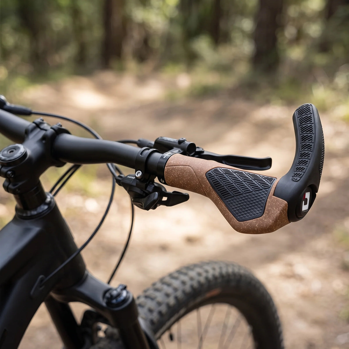 Bicycle Grips Ergonomic Lock-On & Adjustable Bar Ends