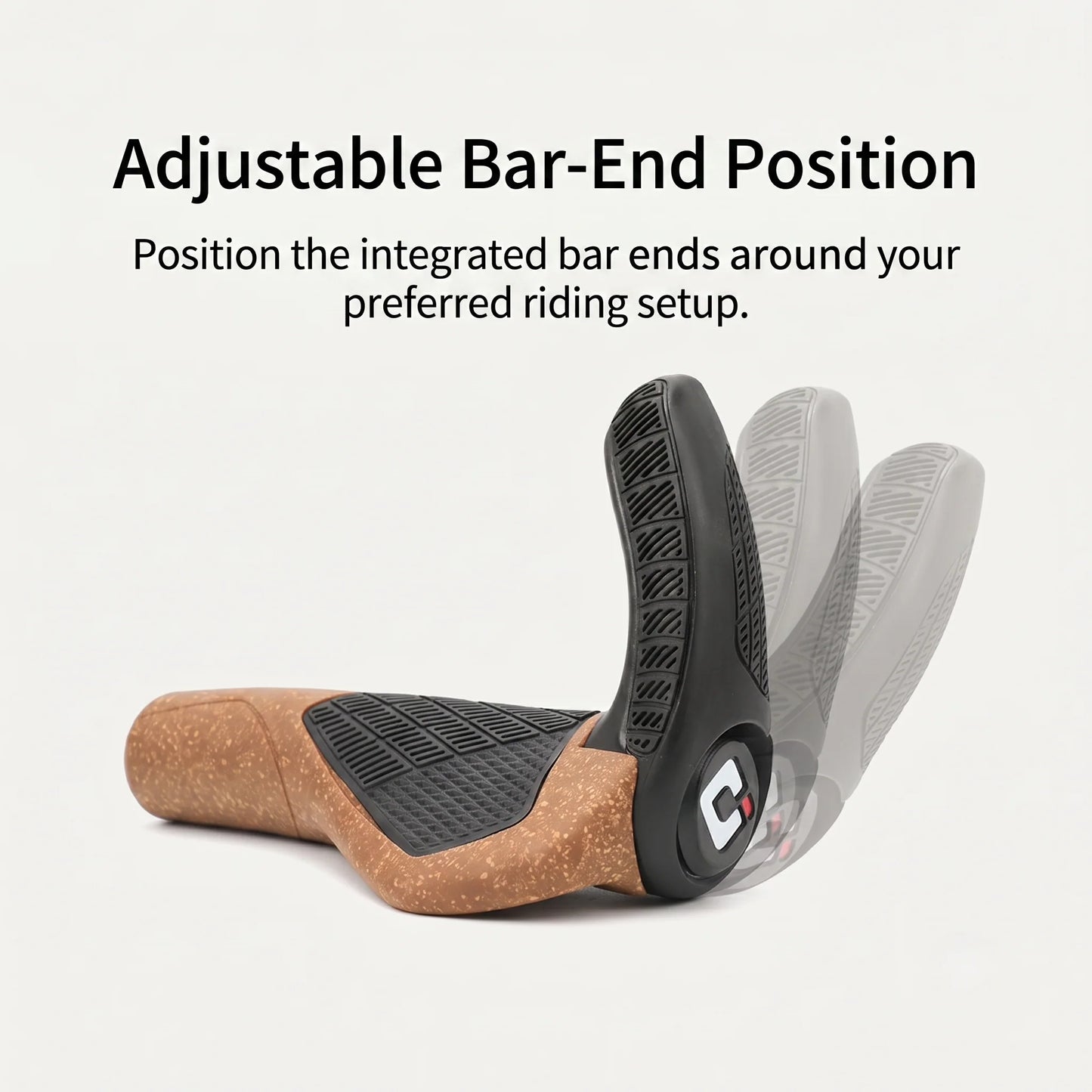 Bicycle Grips Ergonomic Lock-On & Adjustable Bar Ends