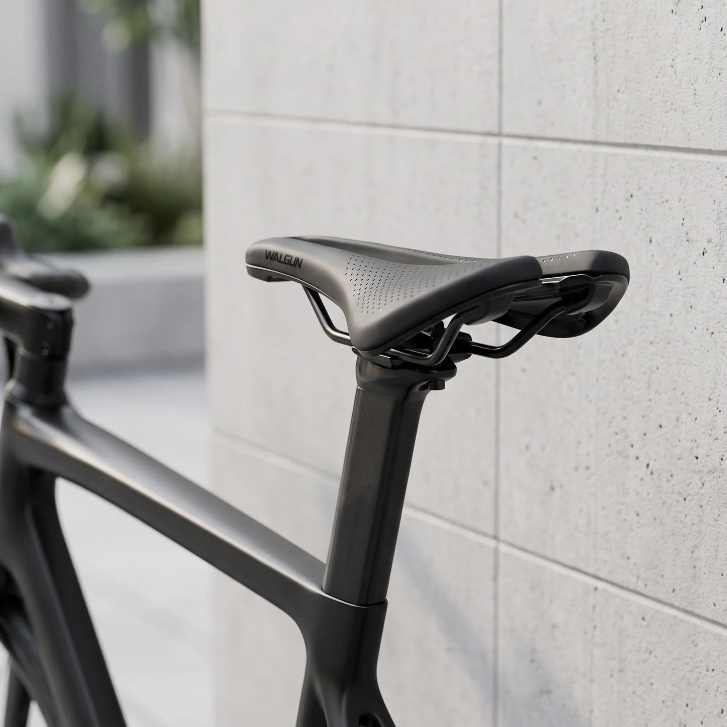 Bicycle Saddle Ventilated Hollow-Core Cushioned Support