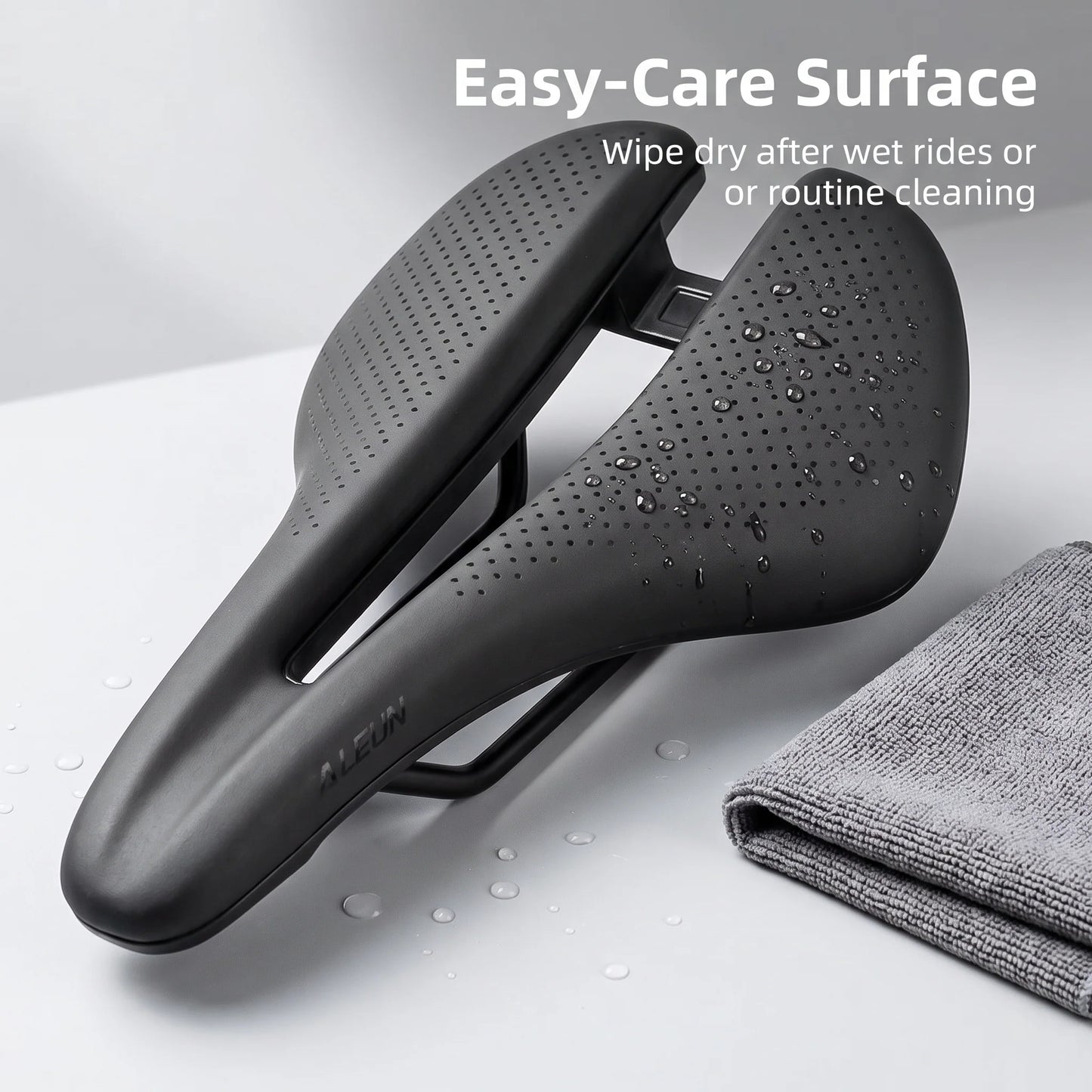 Bicycle Saddle Ventilated Hollow-Core Cushioned Support