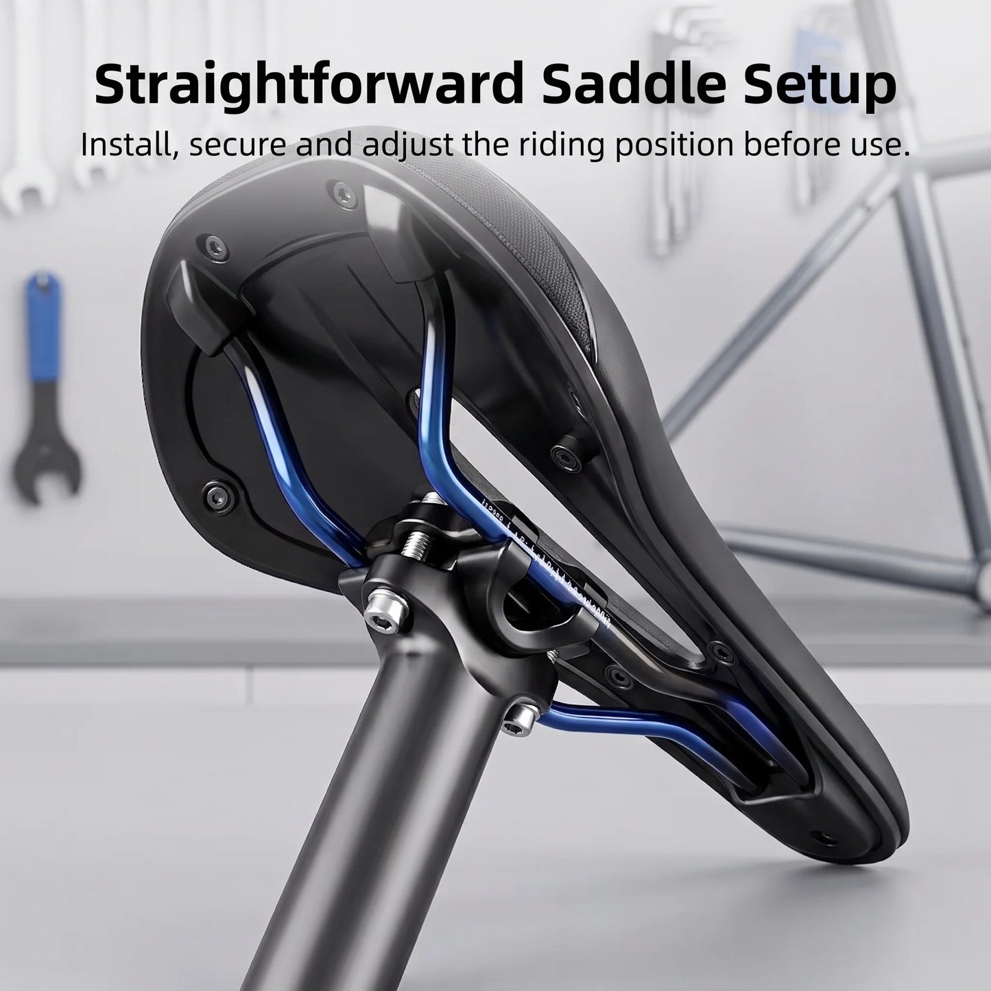 Bicycle Saddle Ventilated Hollow-Core Cushioned Support