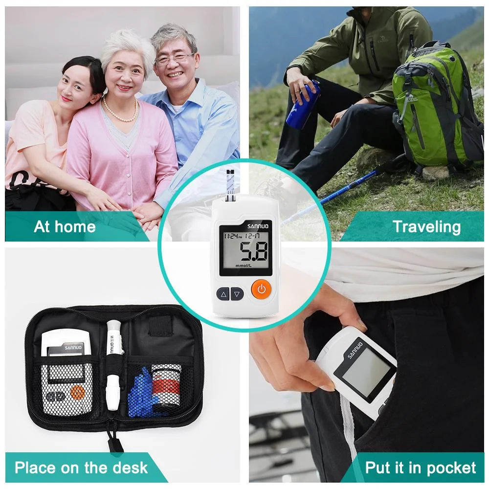 Blood Glucose Meter 100 Test Strips Included