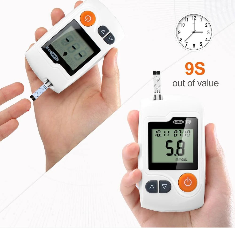 Blood Glucose Meter 100 Test Strips Included