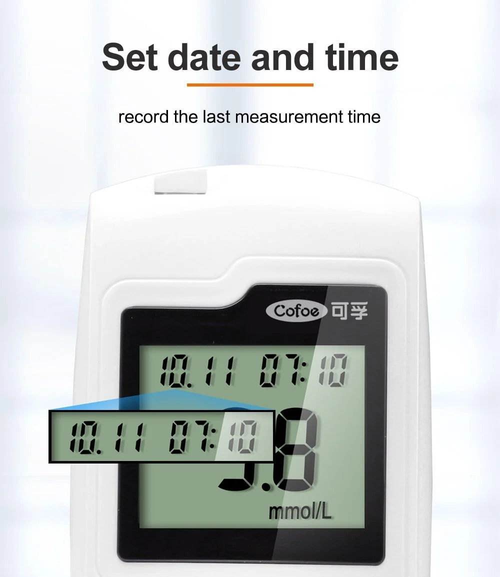 Blood Glucose Meter 100 Test Strips Included