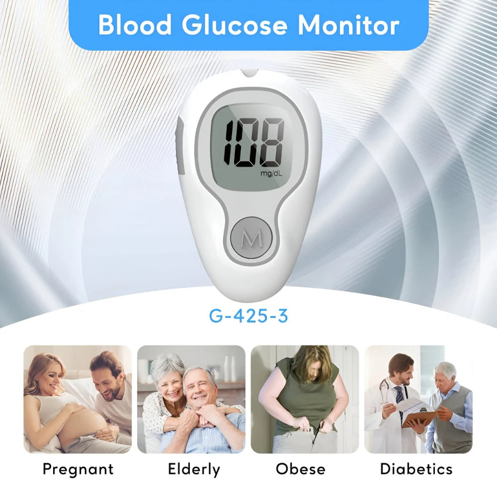 Blood Glucose Monitor Fast Results Small Sample