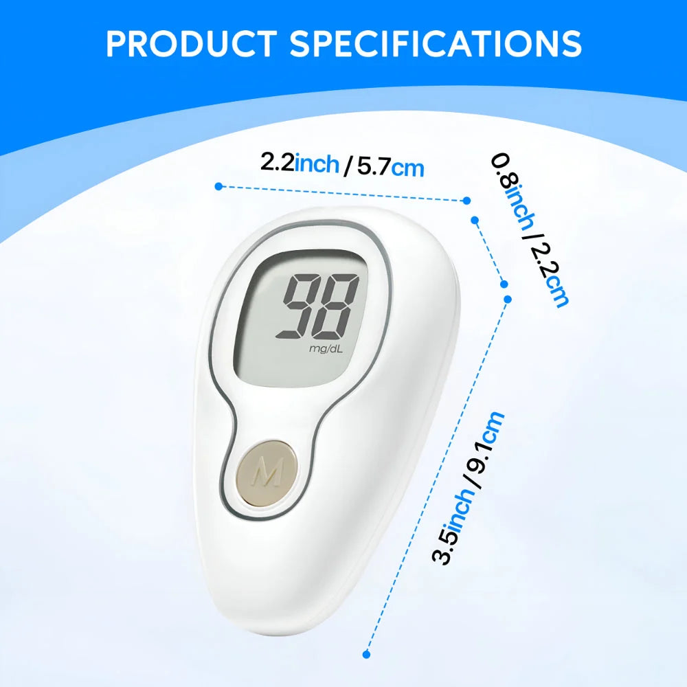 Blood Glucose Monitor Fast Results Small Sample