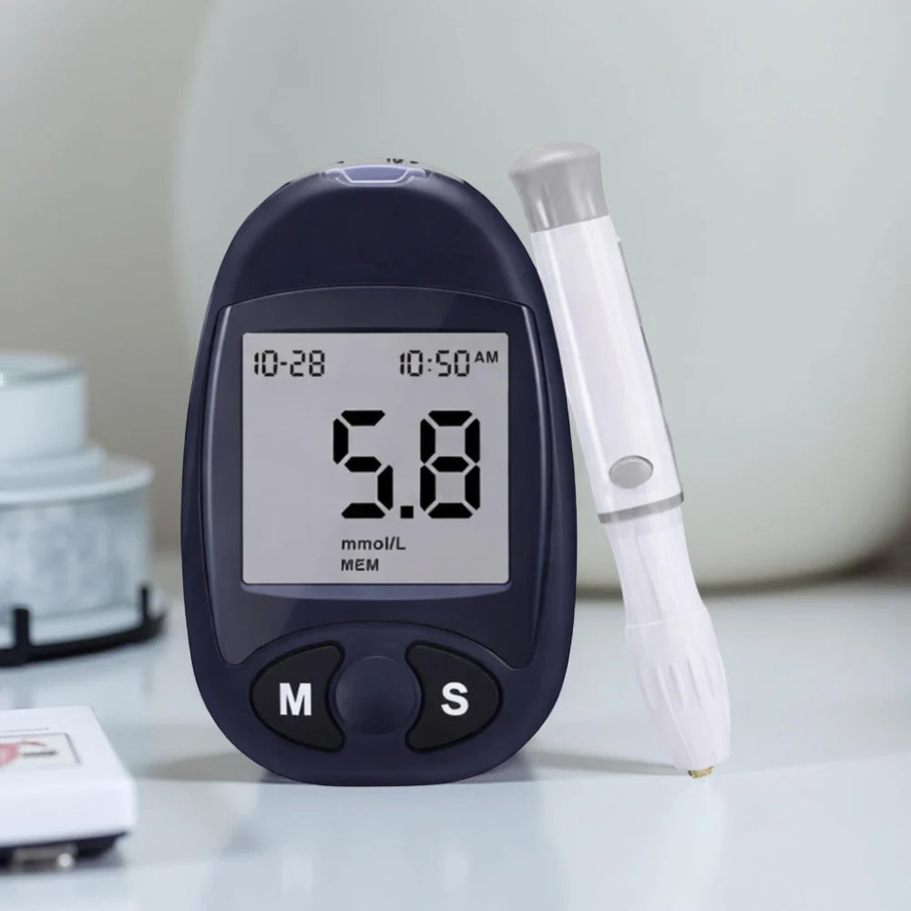 Blood Glucose Monitor Quick Readings Portable 300-Result Memory