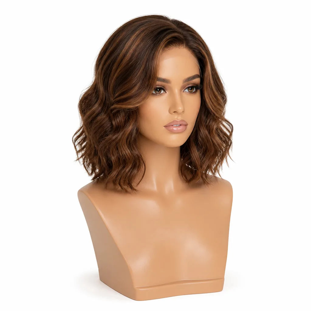 Bob Wig SoftWave Hand-Tied HD Lace