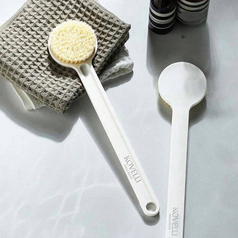Body Brush Soft Nylon Bristles Ergonomic Handle