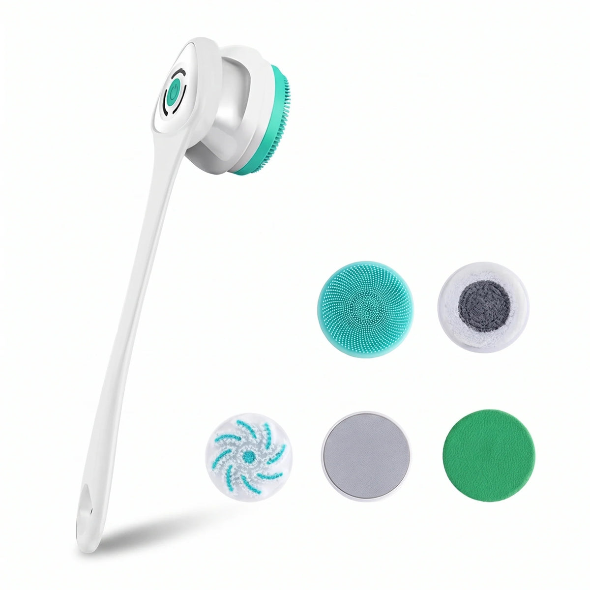 Body Cleansing Brush Electric Long Handle & Detachable Head
