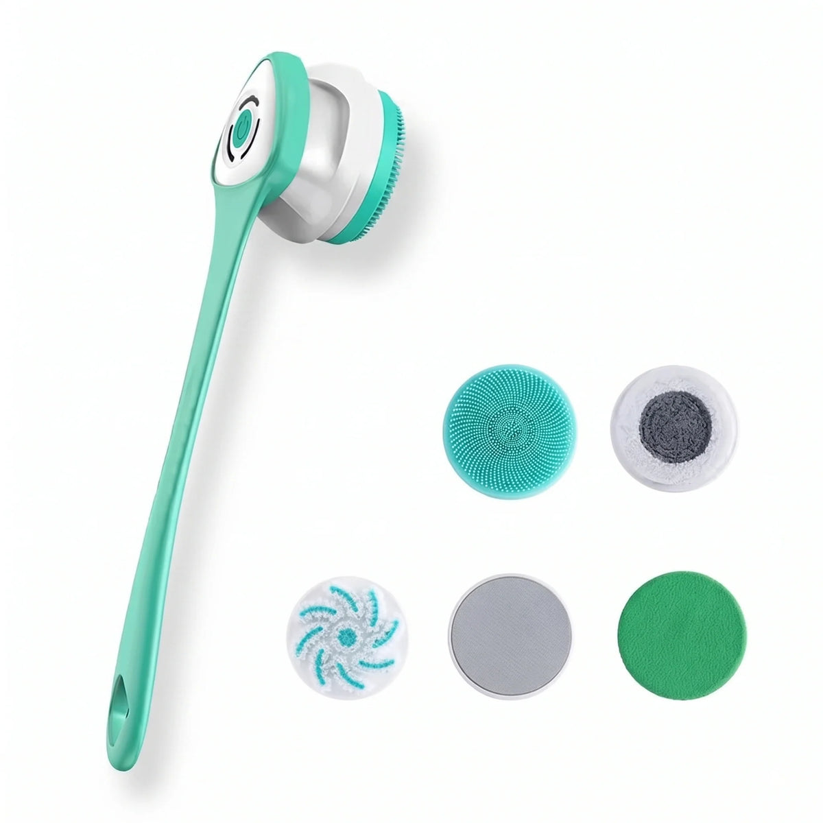 Body Cleansing Brush Electric Long Handle & Detachable Head
