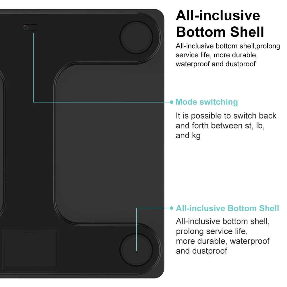 Body Composition Scale 16 Metrics Bluetooth Sync