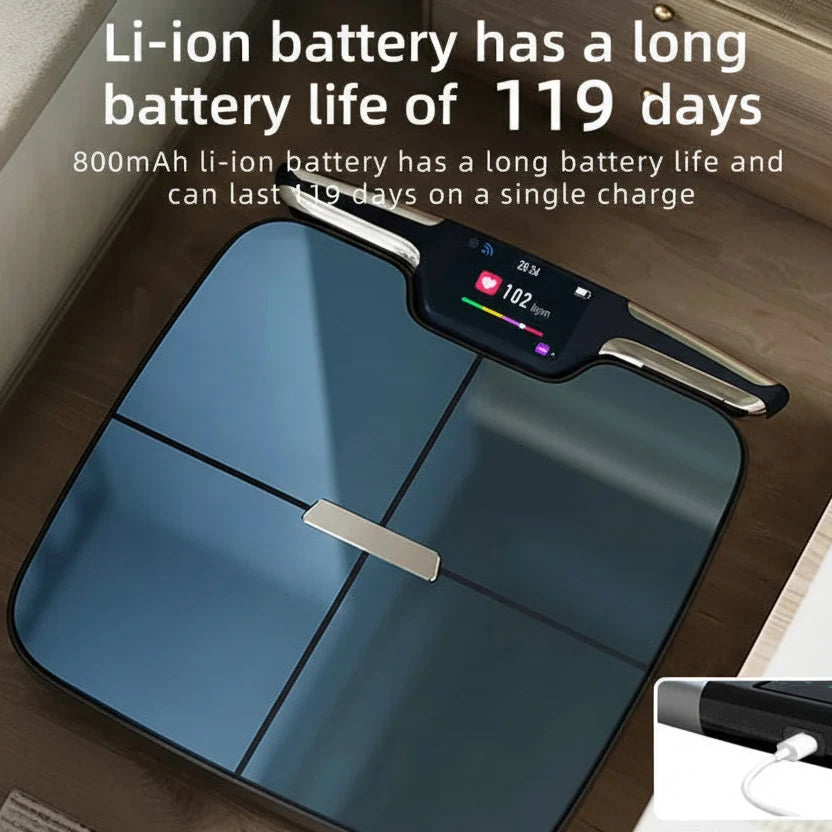 Body Composition Scale 8-Electrode Dual-Frequency Wi‑Fi & Bluetooth