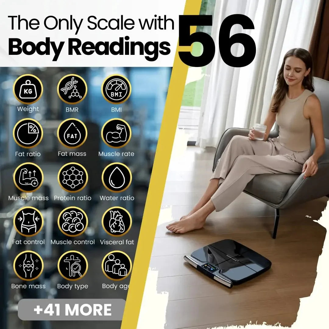 Body Composition Scale 8-Electrode Dual-Frequency Wi‑Fi & Bluetooth