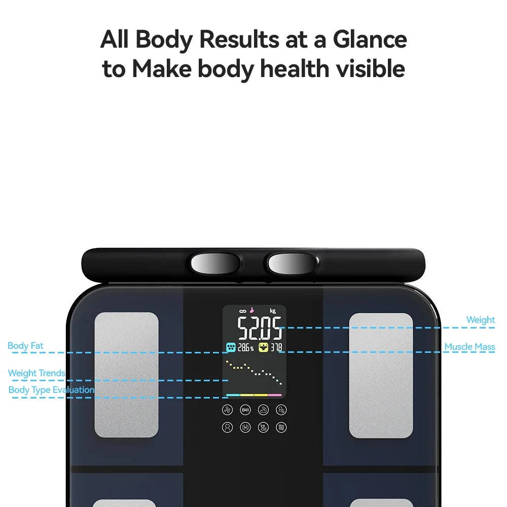Body Composition Scale 8-Electrode Hand-To-Foot App Sync