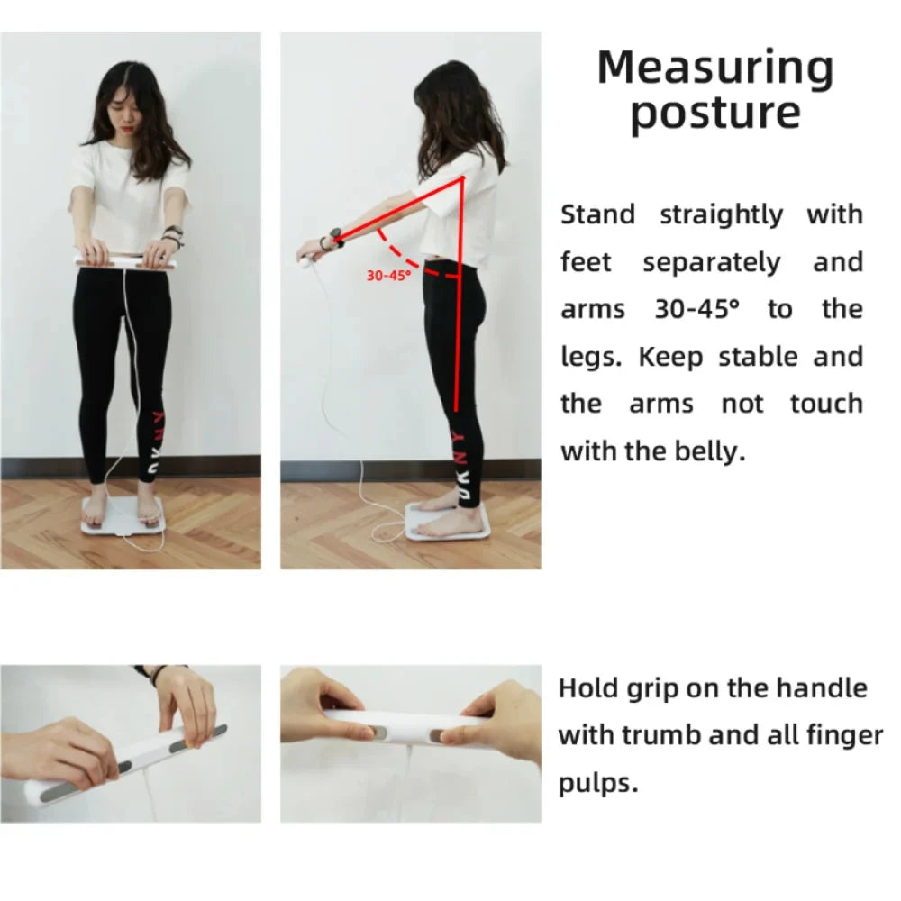 Body Composition Scale 8-Electrode Hand-To-Foot Multi-User & App Sync