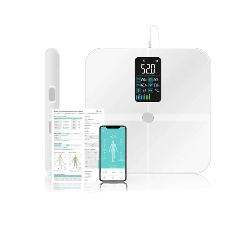 Body Composition Scale 8-Electrode Hand-To-Foot Multi-User & App Sync