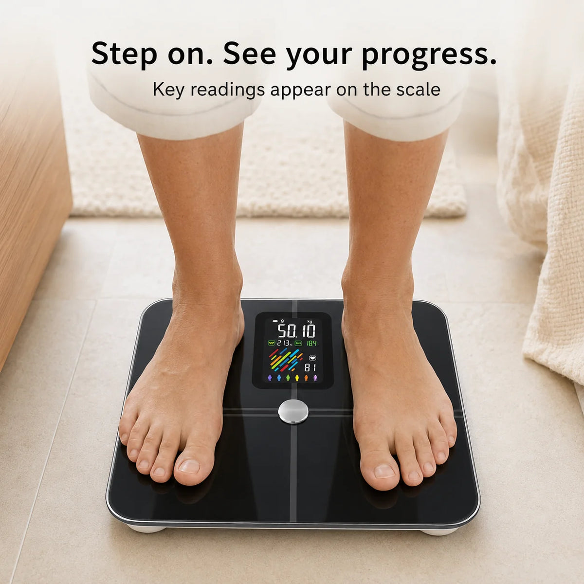 Body Composition Scale Bluetooth App 400 Lb Capacity