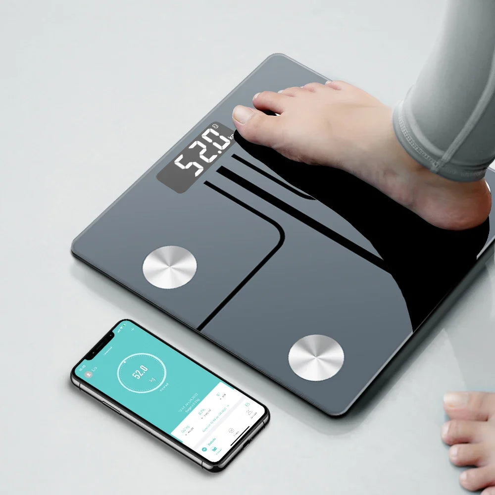 Body Composition Scale Bluetooth App & Multi-User 400 lb