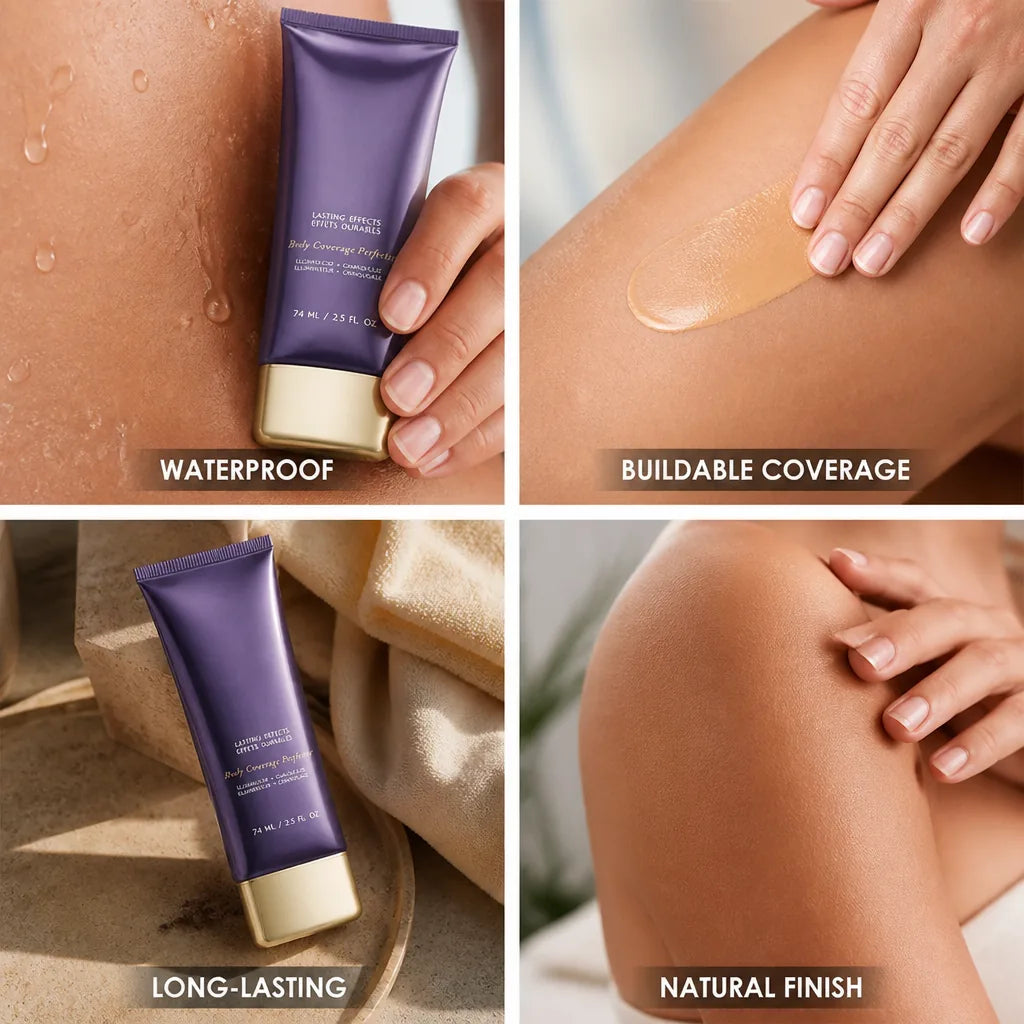 Body Concealer & Illuminator Waterproof Long-Wear Buildable Coverage
