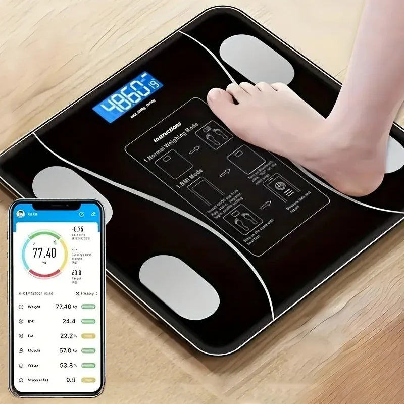Body Fat Scale Bluetooth App Sync 13 Metrics
