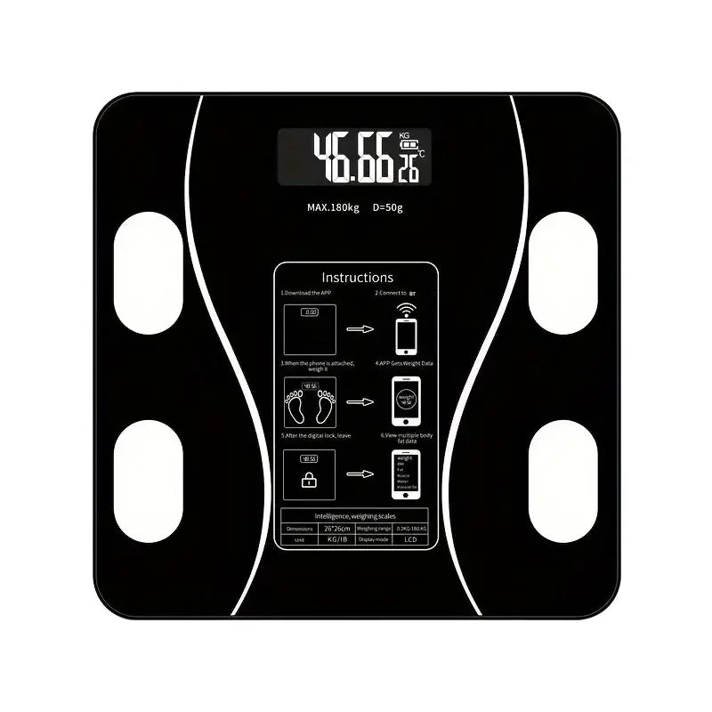 Body Fat Scale Bluetooth App Sync 13 Metrics