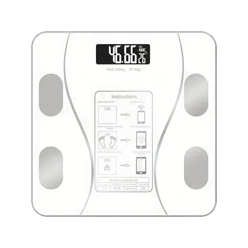 Body Fat Scale Bluetooth App Sync 13 Metrics