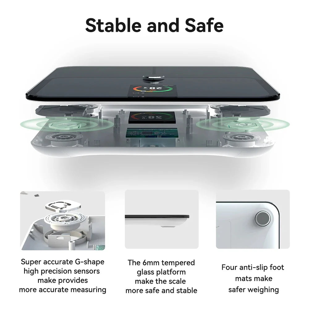 Body Fat Scale Multi-Metric TFT Display & Bluetooth